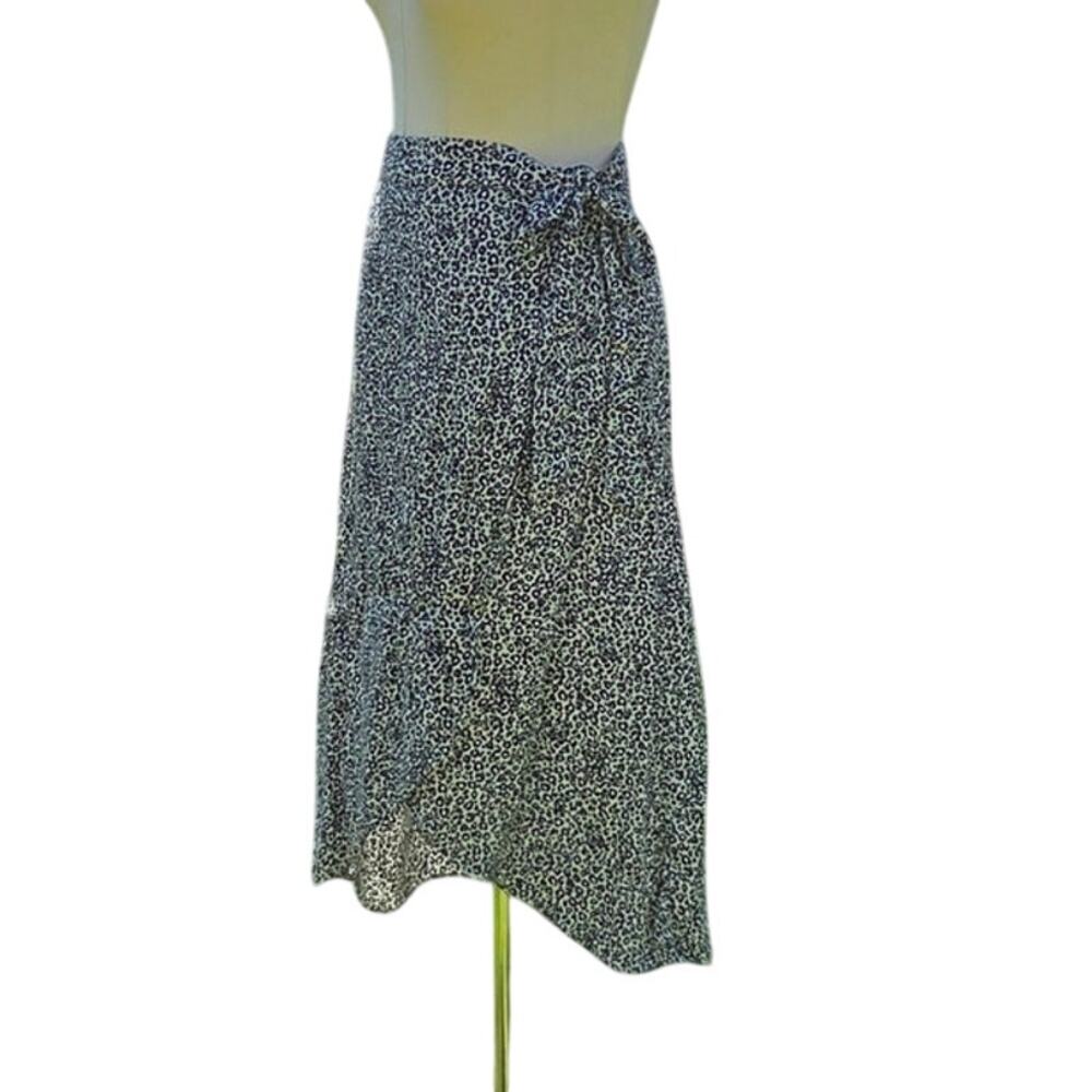 American Eagle Animal Print Wrap Around Skirt Midi Flowy Summer Boho Size S